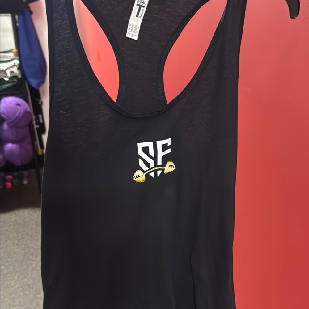 Black Tank Top with 'Got Glutes?' Print - Picture 3 of 3